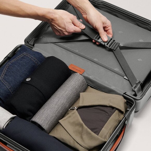 NIB Carl Friedrik The Carry-On X (Hybrid), Gray and Cognac - Picture 8 of 8